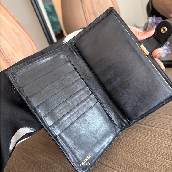 Chanel Black Caviar Leather Long Bifold Wallet FINAL PRICE - Picture 6 of 10